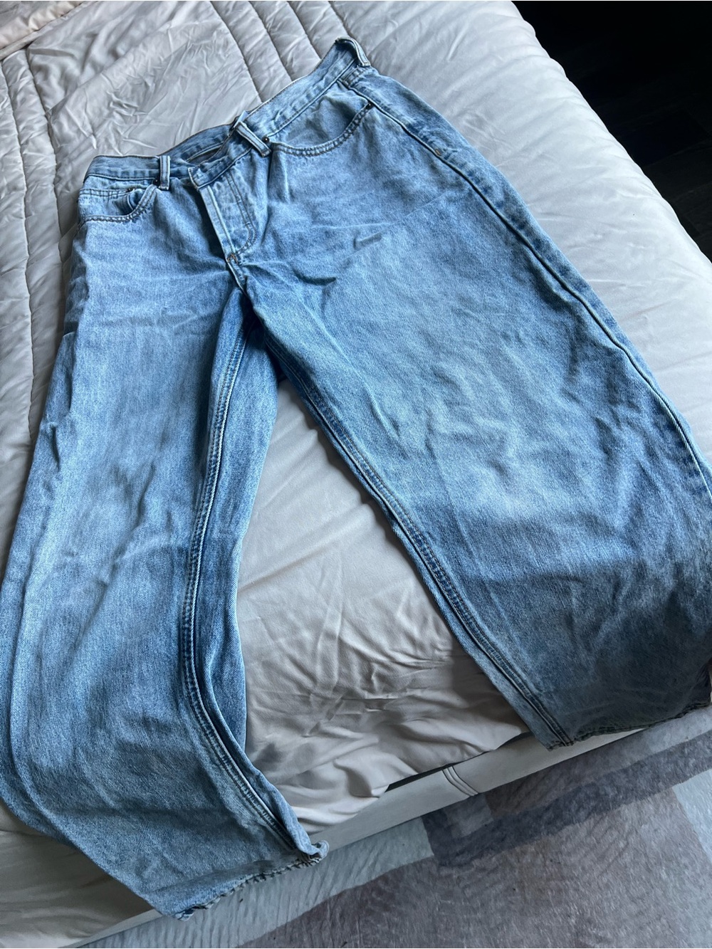 Fashion Nova Light Blue Relaxed Men's Jeans